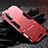 Silicone Matte Finish and Plastic Back Cover Case with Stand for Realme X2 Red