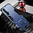 Silicone Matte Finish and Plastic Back Cover Case with Stand for Realme X3 SuperZoom Blue
