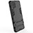 Silicone Matte Finish and Plastic Back Cover Case with Stand for Samsung Galaxy A42 5G
