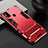 Silicone Matte Finish and Plastic Back Cover Case with Stand for Samsung Galaxy M31