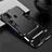 Silicone Matte Finish and Plastic Back Cover Case with Stand for Samsung Galaxy M31 Prime Edition Black