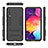 Silicone Matte Finish and Plastic Back Cover Case with Stand for Samsung Galaxy M40