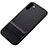 Silicone Matte Finish and Plastic Back Cover Case with Stand for Samsung Galaxy Note 10 Black