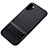 Silicone Matte Finish and Plastic Back Cover Case with Stand for Samsung Galaxy Note 10 Plus 5G Black