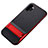 Silicone Matte Finish and Plastic Back Cover Case with Stand for Samsung Galaxy Note 10 Plus 5G Red