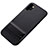 Silicone Matte Finish and Plastic Back Cover Case with Stand for Samsung Galaxy Note 10 Plus Black