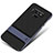 Silicone Matte Finish and Plastic Back Cover Case with Stand for Samsung Galaxy Note 9