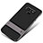 Silicone Matte Finish and Plastic Back Cover Case with Stand for Samsung Galaxy Note 9