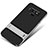 Silicone Matte Finish and Plastic Back Cover Case with Stand for Samsung Galaxy Note 9 Silver