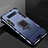 Silicone Matte Finish and Plastic Back Cover Case with Stand for Samsung Galaxy S10 5G Blue
