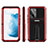 Silicone Matte Finish and Plastic Back Cover Case with Stand for Samsung Galaxy S21 5G