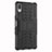 Silicone Matte Finish and Plastic Back Cover Case with Stand for Sony Xperia L3