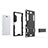Silicone Matte Finish and Plastic Back Cover Case with Stand for Sony Xperia XZ1 Compact
