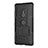 Silicone Matte Finish and Plastic Back Cover Case with Stand for Sony Xperia XZ3