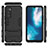 Silicone Matte Finish and Plastic Back Cover Case with Stand for Vivo V20 SE