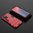 Silicone Matte Finish and Plastic Back Cover Case with Stand for Xiaomi Poco X3 GT 5G