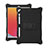 Silicone Matte Finish and Plastic Back Cover Case with Stand H01 for Apple iPad 10.2 (2020)