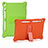 Silicone Matte Finish and Plastic Back Cover Case with Stand H01 for Apple iPad 10.2 (2020)