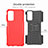 Silicone Matte Finish and Plastic Back Cover Case with Stand J01X for Samsung Galaxy F23 5G
