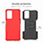Silicone Matte Finish and Plastic Back Cover Case with Stand JX1 for Realme 9i 4G