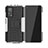 Silicone Matte Finish and Plastic Back Cover Case with Stand JX2 for Xiaomi Mi 10T 5G