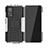 Silicone Matte Finish and Plastic Back Cover Case with Stand JX2 for Xiaomi Mi 10T Pro 5G