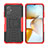 Silicone Matte Finish and Plastic Back Cover Case with Stand JX2 for Xiaomi Redmi Note 11R 5G