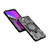 Silicone Matte Finish and Plastic Back Cover Case with Stand K01C for Apple iPhone 14