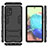 Silicone Matte Finish and Plastic Back Cover Case with Stand KC1 for Samsung Galaxy A71 5G