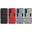 Silicone Matte Finish and Plastic Back Cover Case with Stand KC1 for Samsung Galaxy S20 FE (2022) 5G