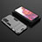 Silicone Matte Finish and Plastic Back Cover Case with Stand KC1 for Samsung Galaxy S20 Lite 5G