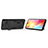 Silicone Matte Finish and Plastic Back Cover Case with Stand KC1 for Xiaomi Mi Note 10 Lite