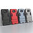 Silicone Matte Finish and Plastic Back Cover Case with Stand KC1 for Xiaomi Poco X3 NFC