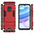 Silicone Matte Finish and Plastic Back Cover Case with Stand KC1 for Xiaomi Redmi 10X 5G