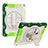 Silicone Matte Finish and Plastic Back Cover Case with Stand L01 for Apple iPad 10.2 (2020) Green