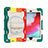 Silicone Matte Finish and Plastic Back Cover Case with Stand L01 for Apple iPad Mini 4