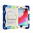 Silicone Matte Finish and Plastic Back Cover Case with Stand L01 for Apple iPad Mini 4