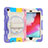 Silicone Matte Finish and Plastic Back Cover Case with Stand L01 for Apple iPad Mini 4 Purple