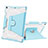 Silicone Matte Finish and Plastic Back Cover Case with Stand L05 for Apple iPad 10.2 (2020)