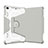 Silicone Matte Finish and Plastic Back Cover Case with Stand L05 for Apple iPad Mini 5 (2019) Gray