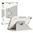 Silicone Matte Finish and Plastic Back Cover Case with Stand L05 for Apple New iPad 9.7 (2017)