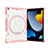 Silicone Matte Finish and Plastic Back Cover Case with Stand L09 for Apple iPad 10.2 (2020)