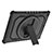 Silicone Matte Finish and Plastic Back Cover Case with Stand L09 for Apple iPad 10.2 (2020)