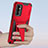 Silicone Matte Finish and Plastic Back Cover Case with Stand MQ1 for Samsung Galaxy Quantum2 5G