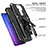 Silicone Matte Finish and Plastic Back Cover Case with Stand MQ1 for Xiaomi Redmi 9