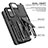 Silicone Matte Finish and Plastic Back Cover Case with Stand MQ1 for Xiaomi Redmi 9T 4G