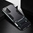 Silicone Matte Finish and Plastic Back Cover Case with Stand N02 for Samsung Galaxy Note 20 5G Black