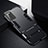 Silicone Matte Finish and Plastic Back Cover Case with Stand R01 for Huawei Honor Play4 5G Black