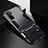 Silicone Matte Finish and Plastic Back Cover Case with Stand R01 for Huawei Nova 7 SE 5G Black