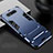 Silicone Matte Finish and Plastic Back Cover Case with Stand R01 for Samsung Galaxy A90 4G